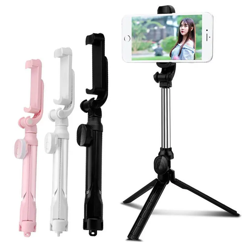 Tripod Self Timer Bar Horizontal and Vertical Shoot Bluetooth Self Timer Bar Tiktok Live Broadcast Mobile Phone Bracket