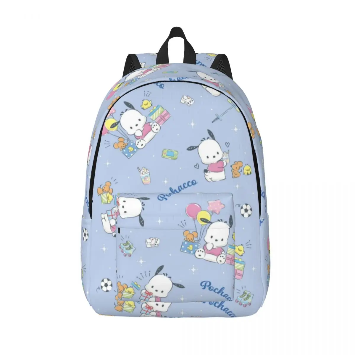 Pochacco Nuevo bolso escolar con patrón de moda Mochila liviana con estampado 15 pulgadas 17 pulgadas