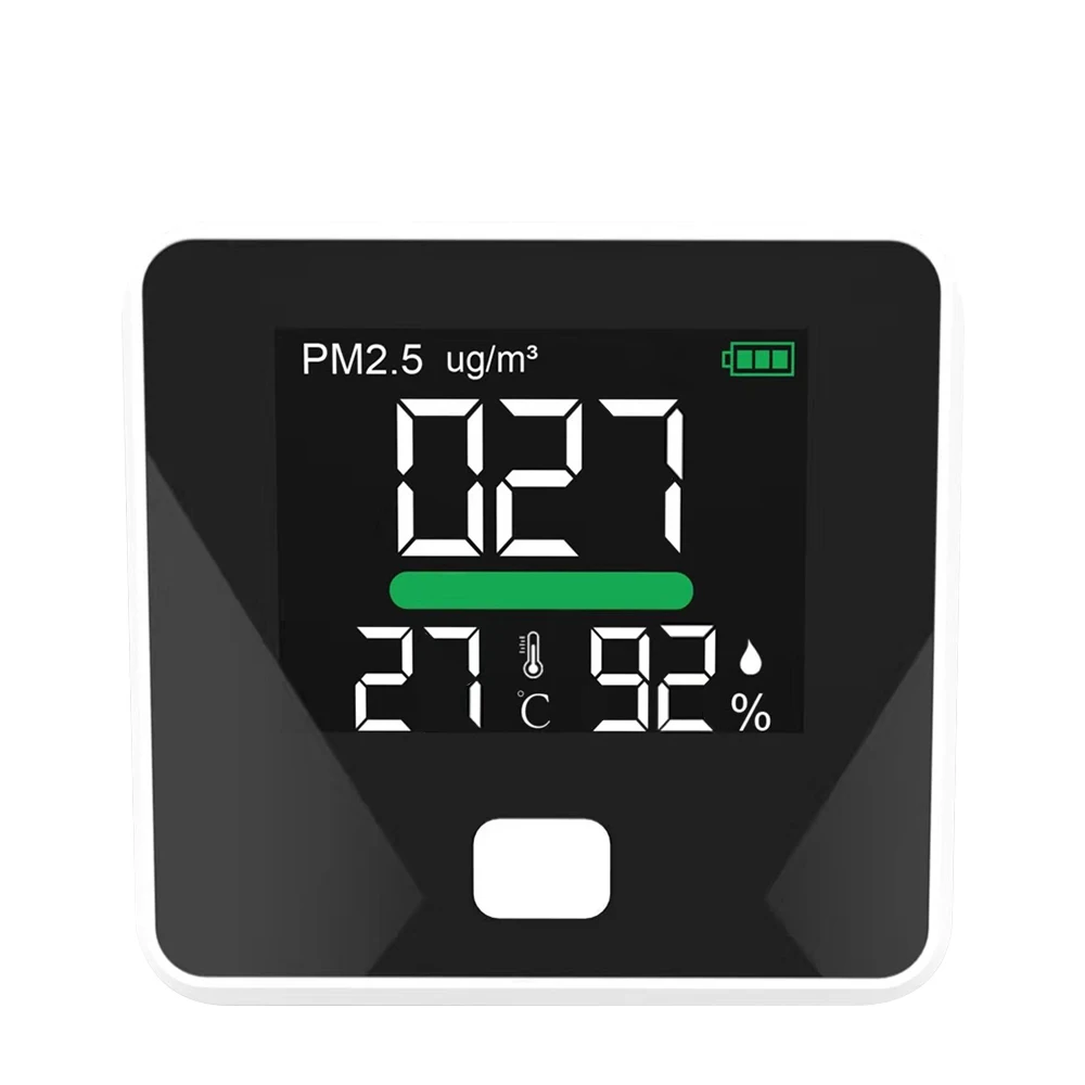 

PM2.5 Air Quality Detector Temperature Humidity Sensor Gas Detector Multifunctional Indoor High Precision PM2.5 Air Monitor
