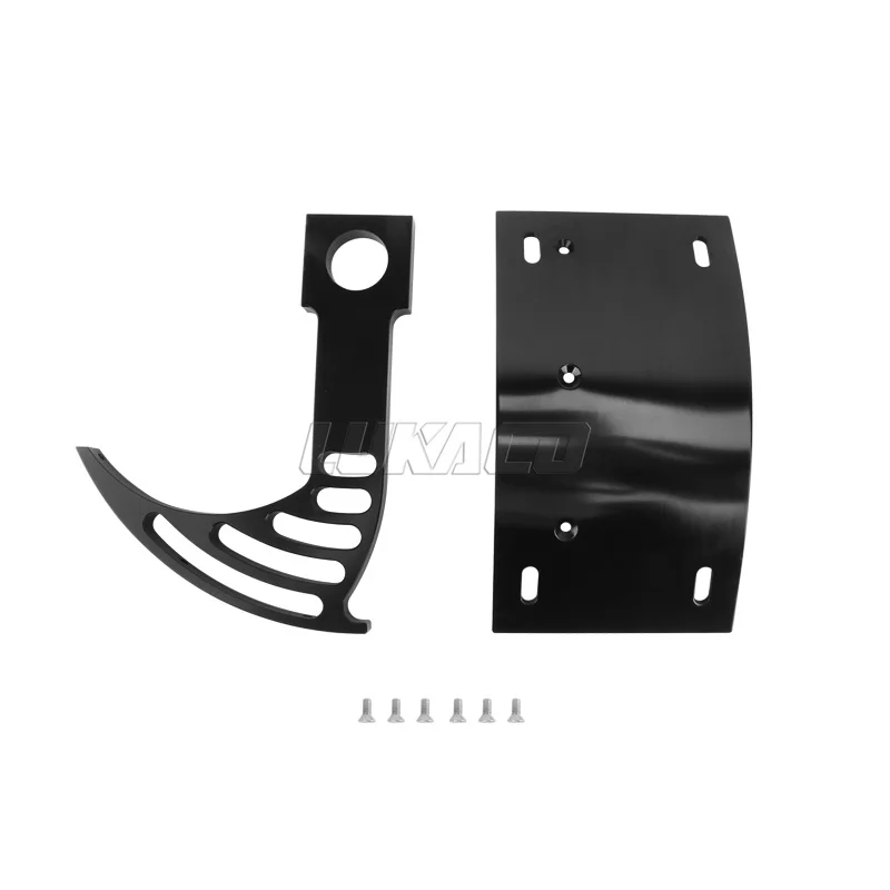1” Axle Universal Motorcycle License Number Plate Holder Swingarm Mount Curved Vertical Bracket For Harley Honda Yamaha Suzuki