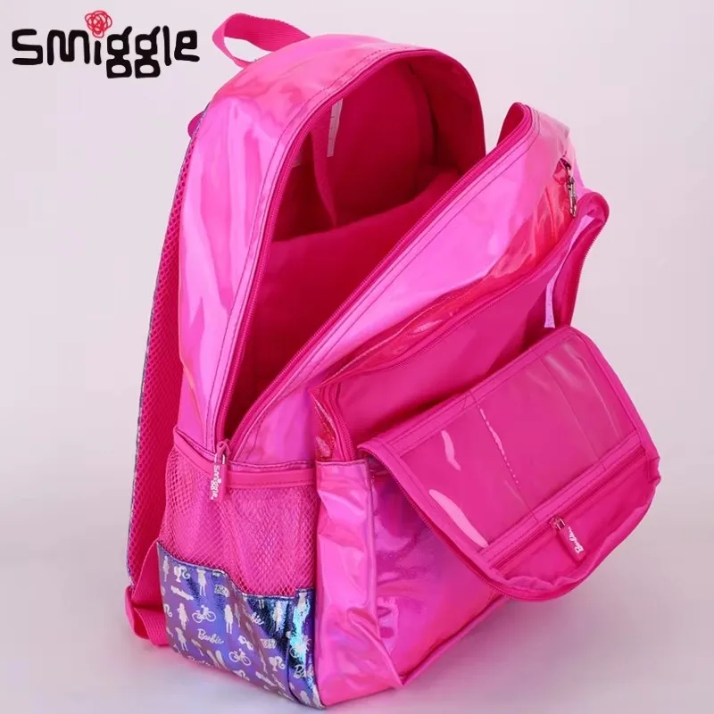 Sac à dos Barbie pour filles, sacoche de déjeuner, porte-crayon, chariot à bras, cadeaux pour étudiants, tendance