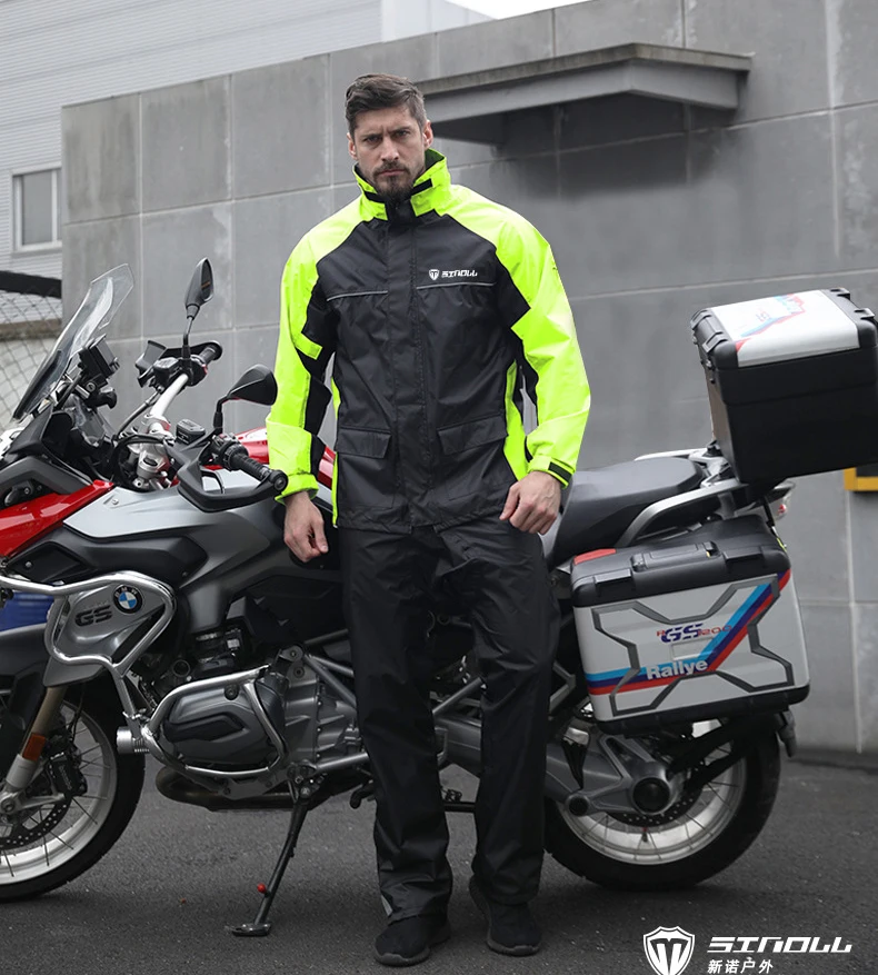 Xe Máy Đi Mưa Cho Nam Bộ Làm Mũ Đi Phản Quang Chống Thấm Người Lái Xe Mô Tô Chia Capa De Chuva Motoqueiro 우비 Không Thấm Nước