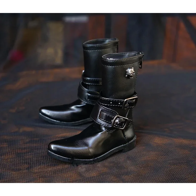 1/4 1/3 escala bjd sd boneca crânio couro botas do exército sapatos para msd sd13 tio boneca acessórios. não inclui boneca e outros C0633