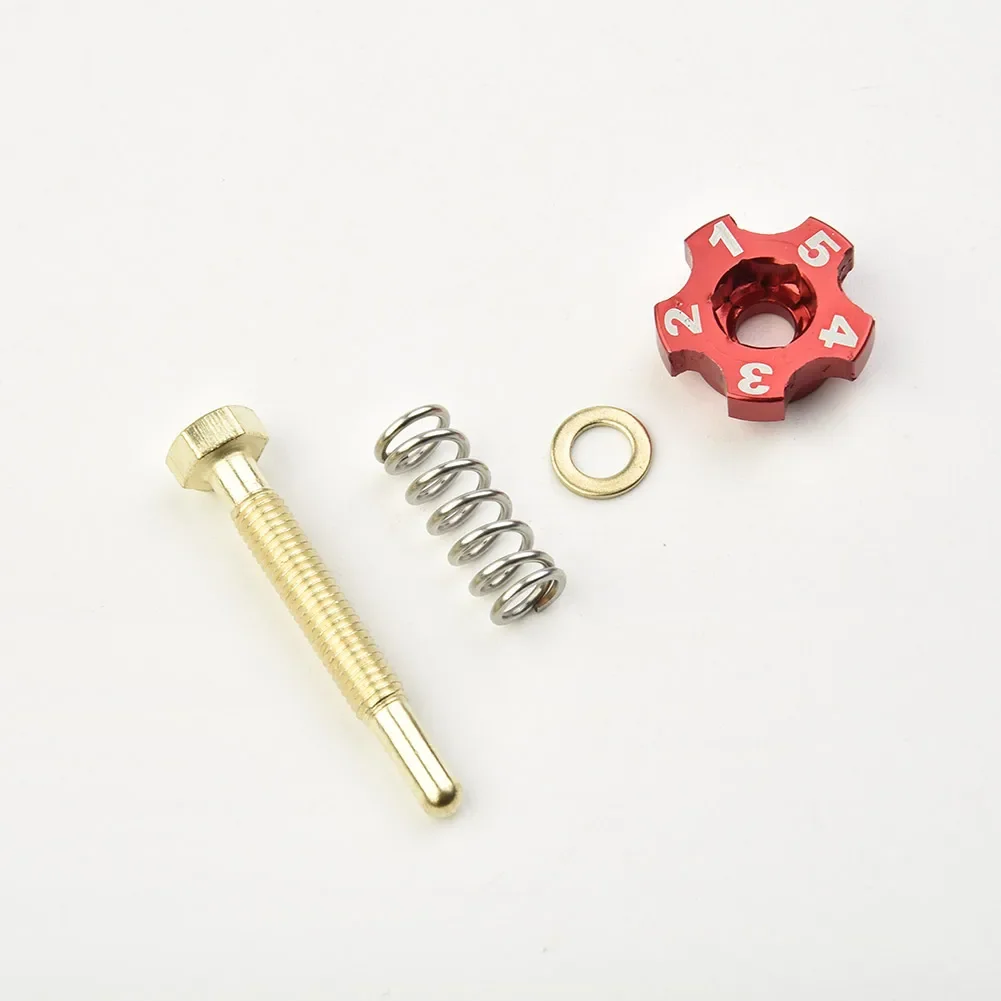 

High Quality Material Idle Speed Adjuster Screw Kit Idle Speed Adjuster Screw Red Accessories Air Fuel Mixture