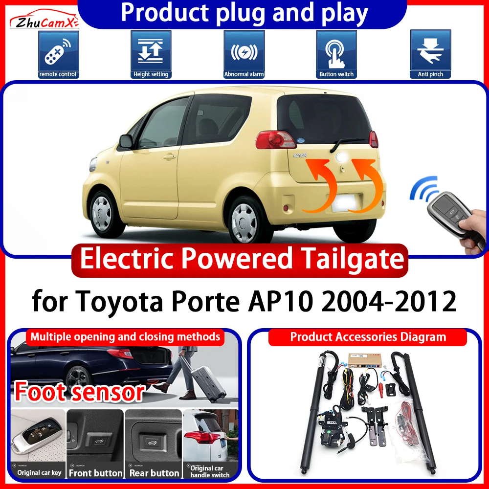 

ZhuCamX OEM Electric Powered Tailgate for Toyota Porte AP10 2004-2012 anti pinch Smart Intelligent Trunk Control Gate Lift Kit