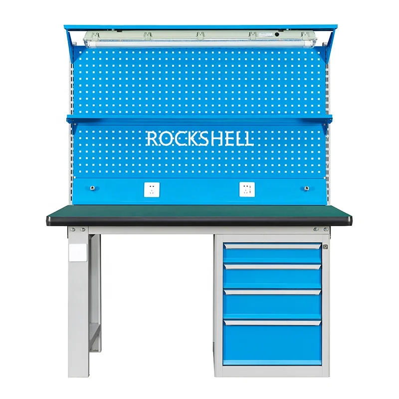 Multi-Functional Cold Rolled Steel Garage Storage Workbench Tool Cabinet Table For Durable Tool Organization