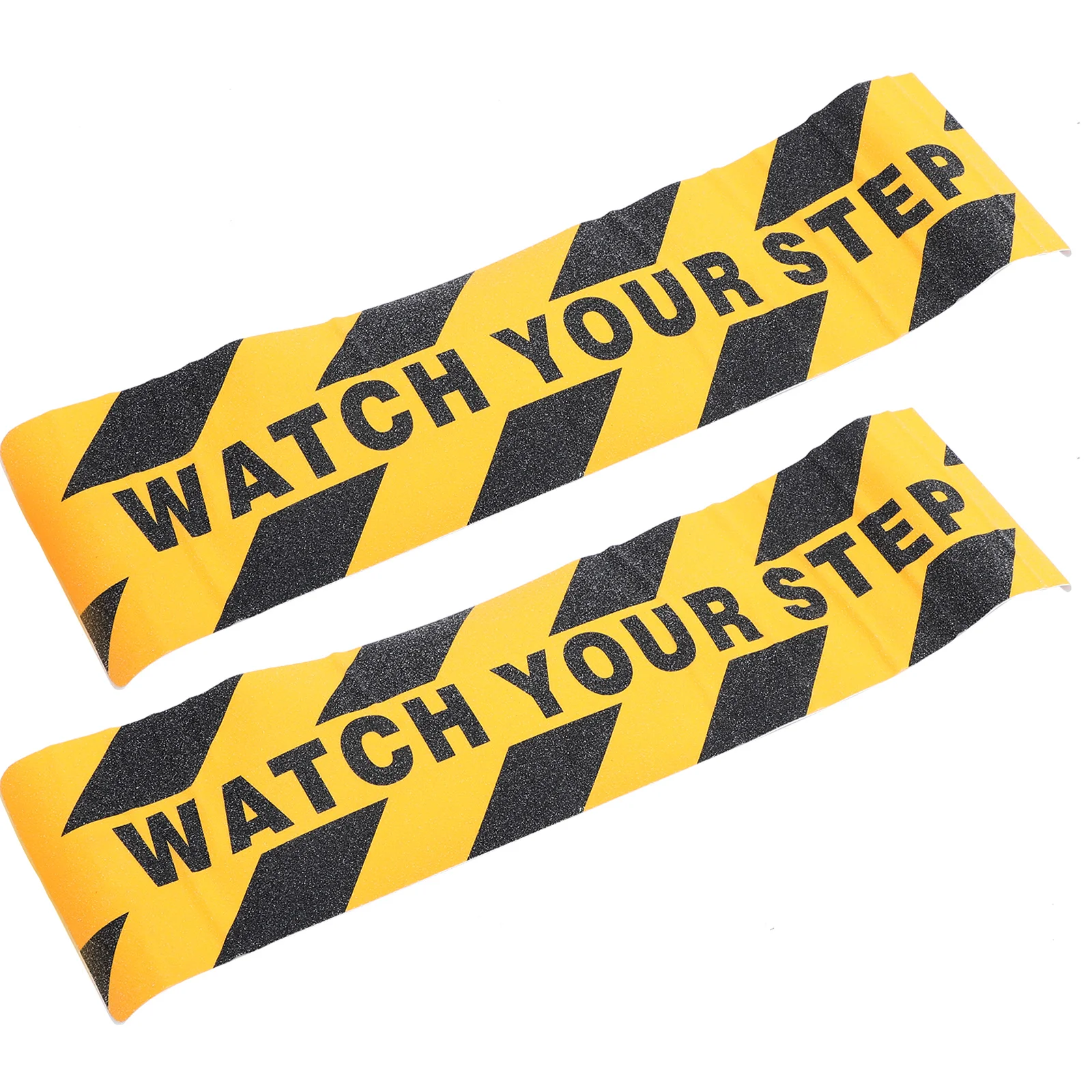 2 Pcs Stairs Anti-Slip Tape Caution Warning Sticker Stickers The Sign Wet Floor Decals Slippery When Pvc