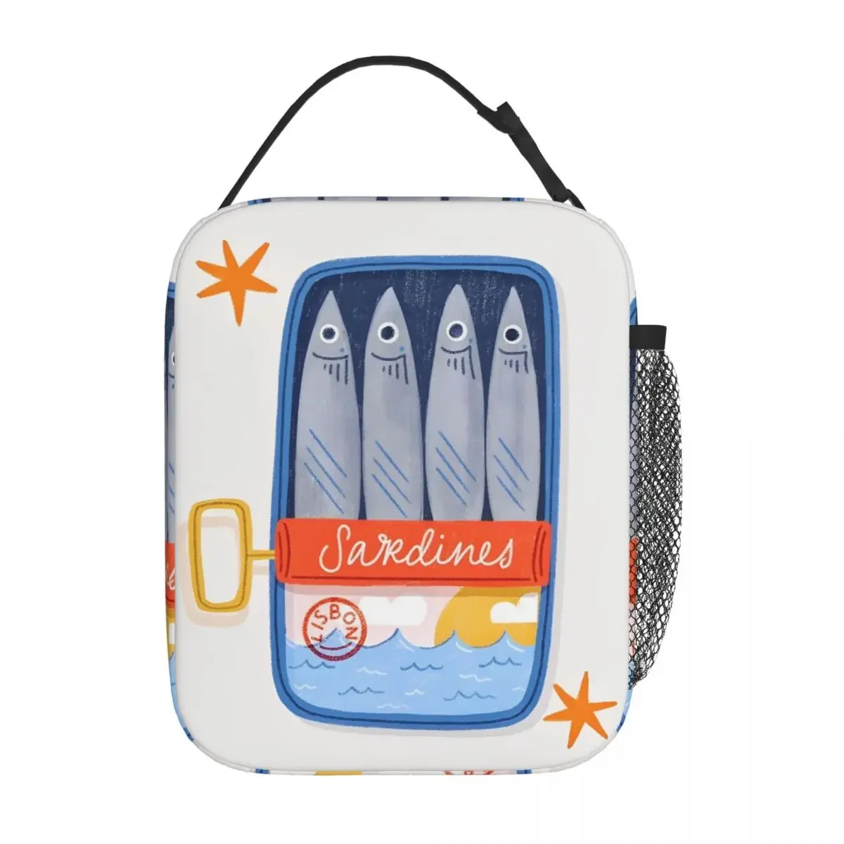 Sardines Lisbon Portugal Insulated Lunch Bags High Capacity Lunch Container Thermal Bag Lunch Box Tote Office Outdoor Men Women