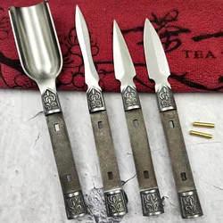 Stainless Steel Tea Knife, Embryo Pu 'er, Semi-finished Production of DIY Knife, Blank Tea Spoon, Accessories