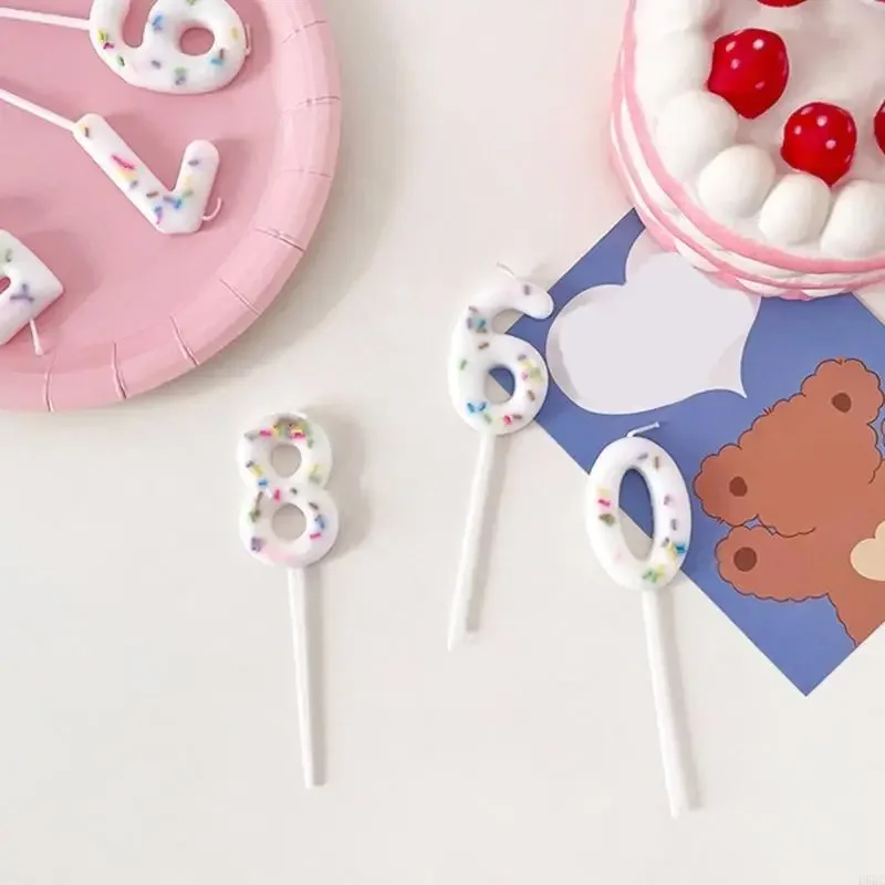 Creative Kids Birthday Cake Wax Decoration Caandle For Fun Celebration