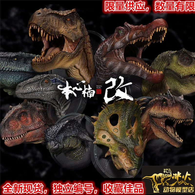

Spot Benxinnan modified Jurassic dinosaus raptor head statue with strong magnetic refrigerator magnet creative ornaments