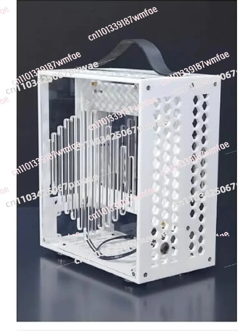 

Mini Portable A4 ITX Main Case 1U Power Supply Fully Transparent Side Panel Small Single Display Computer Case
