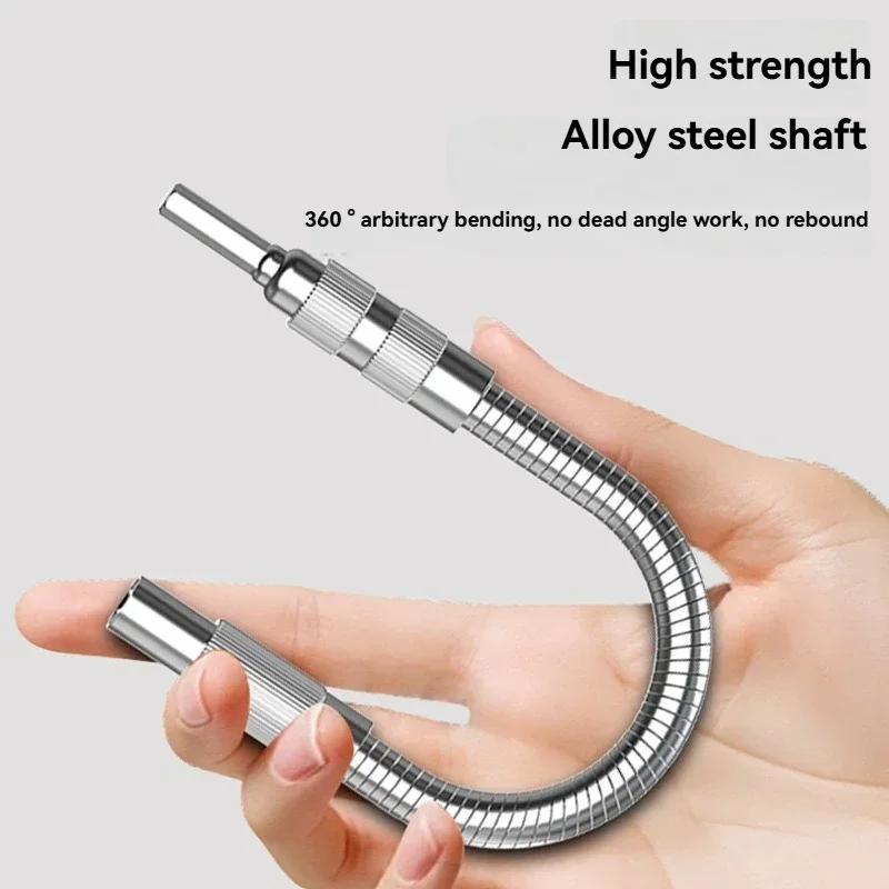 Flexible Drill Bit Extension Flex Shaft Metal for Electric Screwdriver Adapter Holder Connect Link Multitul Hex Shank Magnetic
