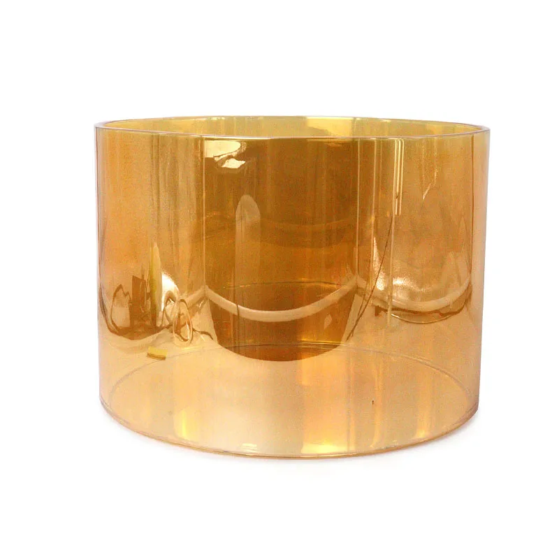 Star Linkup Golden Tea Magical Crystal Singing Bowl Sound Healing Crystal Music Bowl Percussion Instrument Healing Singing Bowl Shiny Golden Coated Quartz Crystal Singing Bowl Solar Plexus Chakra Sound Vibration Therapy Meditation Energy Manifestation