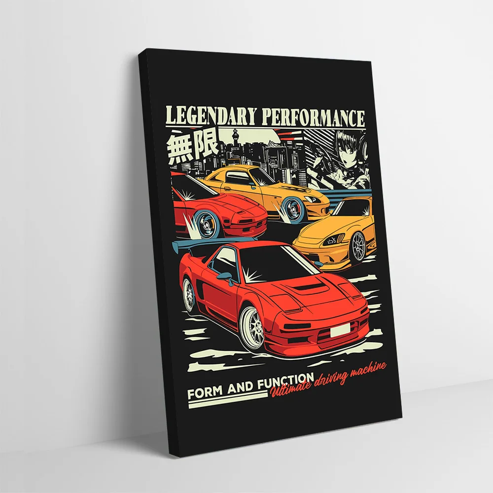 Legendary Performance Cars Printing Poster Customizable Pictures Wall Art Canvas Painting for Room Decorating Interior Wand Deko