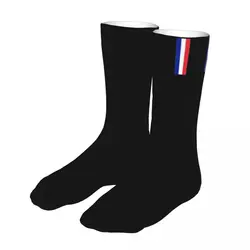 Calcetines de algodón con bandera de Francia para hombre y mujer, medias de compresión con bandera de Francia