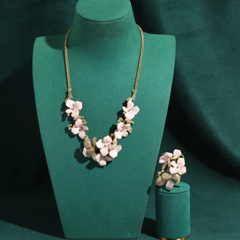 vintage-pink-enamel-flower-jewelry-sets-gold-color-necklace-rings-for-girlfriend-luxury-trendy-classic-gift-festival-party-2026