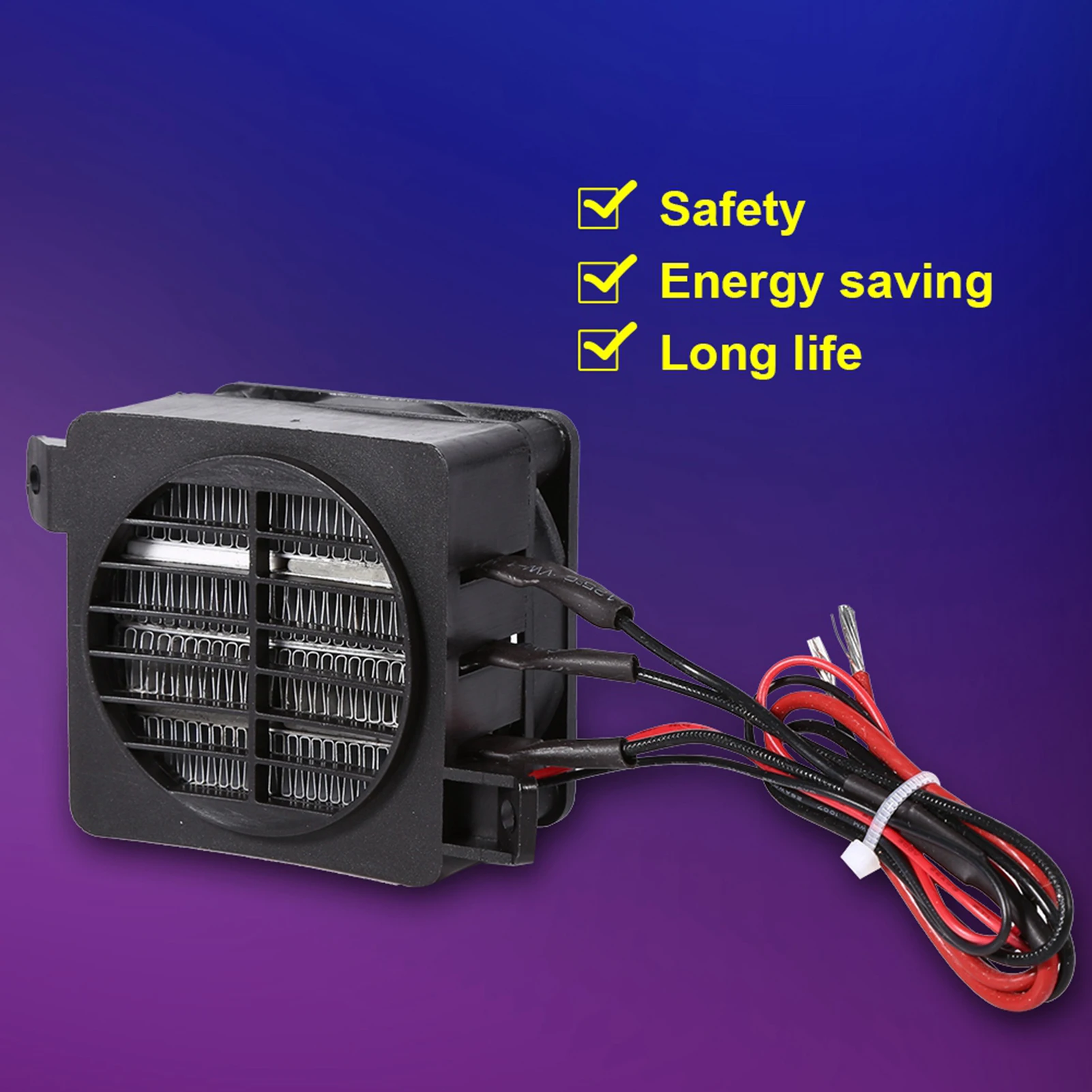 100W 12V PTC Heater With Insulator Surface Adopts High Temperature Wire As Leading Wire For Heater Humidifier Air Conditioning