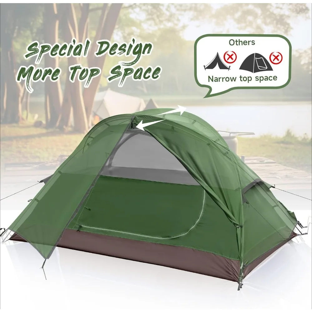 Camping Tents,Backpack Tents Are Waterproof,Windproof,and Ultra Lightweight,Suitable for Camping,Hiking,and Outdoor Activities