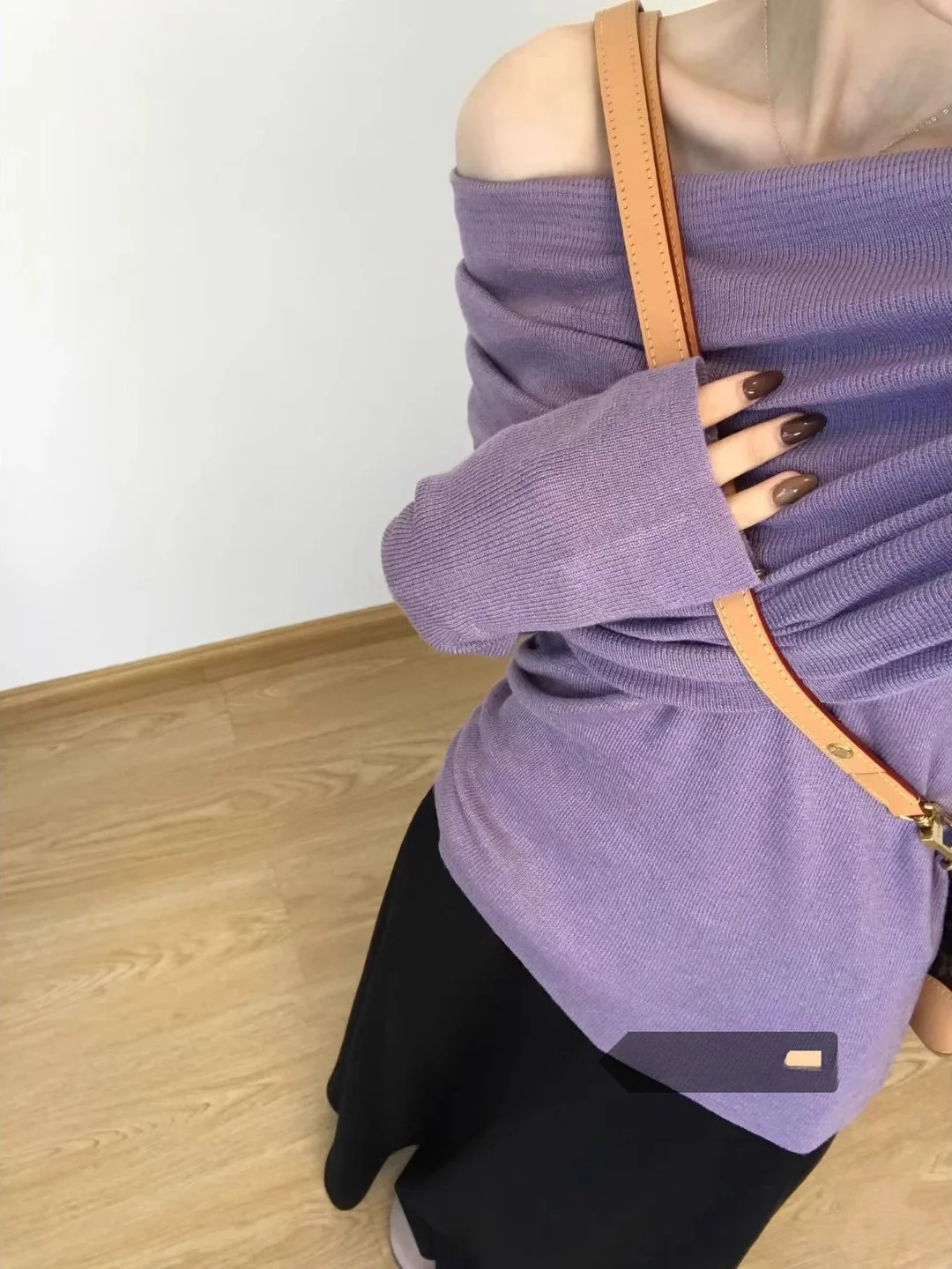 

Pure Desire Фиолетовый топ подружки невесты на одно плечо, женский зимний утягивающий базовый слой irt French Sle Medium Softn Long Sve