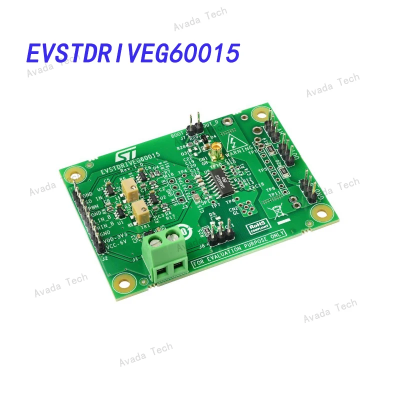 

EVSTDRIVEG60015 Demo board STDRIVEG600 600V half-bridge gate driver SGT120R65AL GaN HEMT