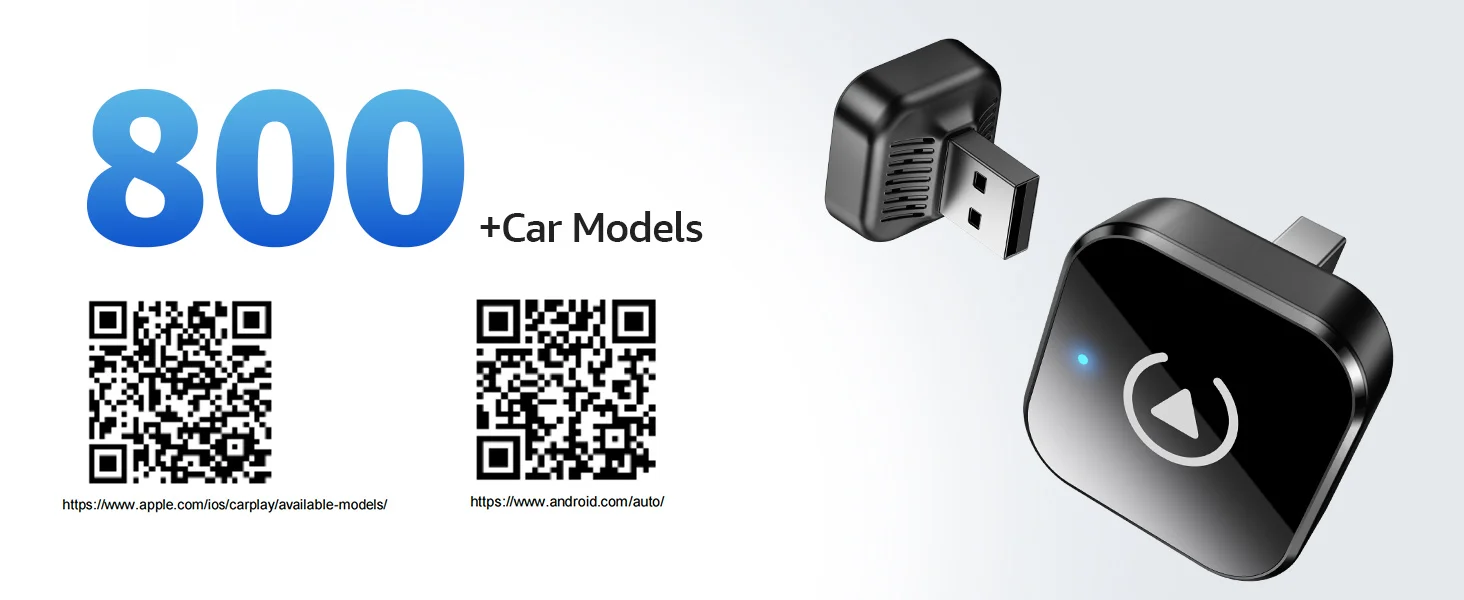 Kabelloser CarPlay- & Android Auto-Adapter, Plug & Play CarPlay-Dongle, Konvertiert Kabelgebunden zu Kabellos, Schnelle Auto-Verbindung, Keine Verzögerung – Detail 10