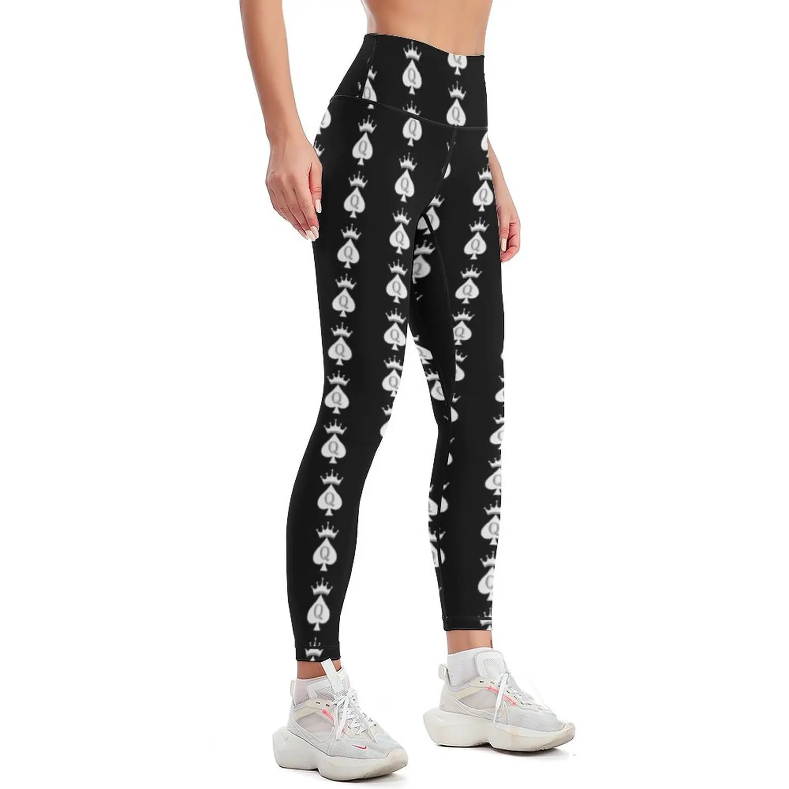 Crowned Queen Of Spades Leggings legings for fitness flared sport set Women's fitness Womens Leggings