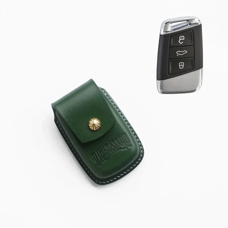 for CC Maiteng B8 Passat Handmade Leather All-inclusive Simple High-end Personalized Key Bag