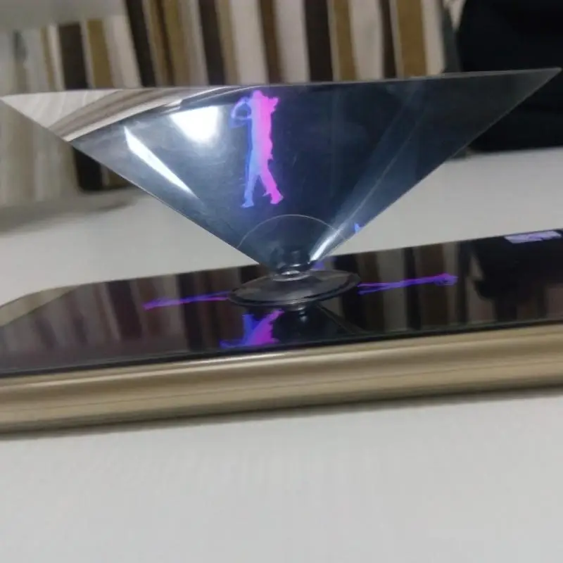 Universal Hologram Display Stand 1 Set Sturdy 3D Projection Bracket Compatible with All Smartphones Projector Art Exhibition