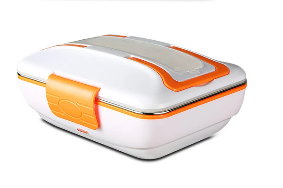 Portable Thermos Electric Heating Food Container 110V 220V Lockable Stainless Steel Lunch Box For Food Storage