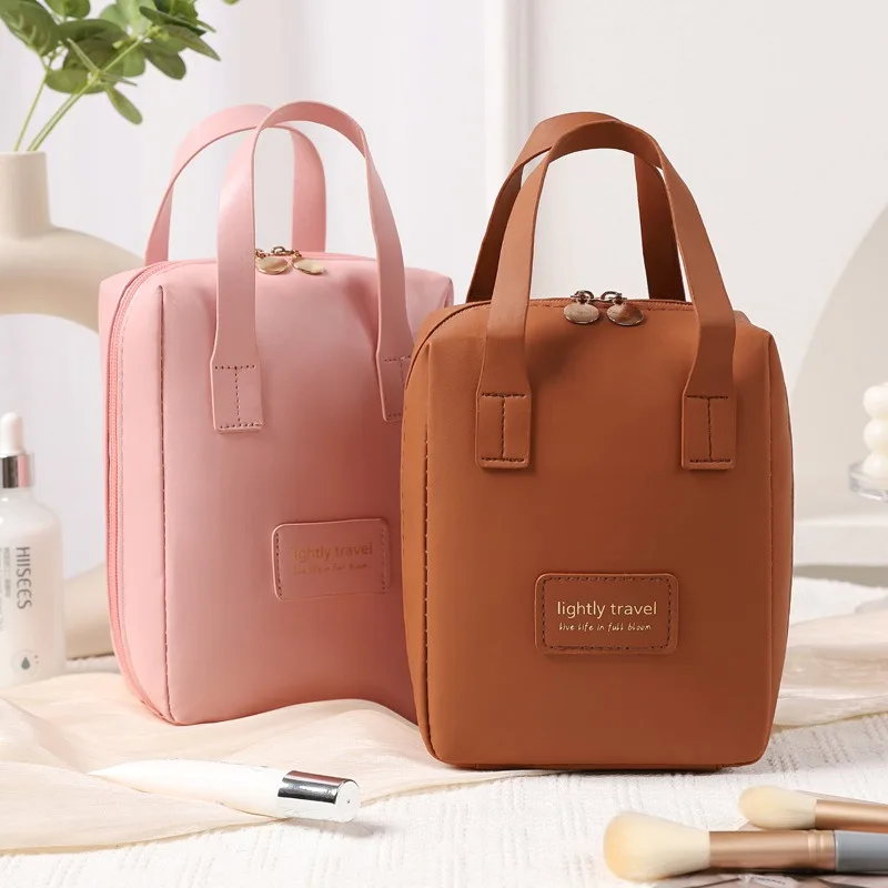 New Shell Handheld Makeup Bag, Portable Large Capacity Makeup Storage Bag, Waterproof, Internet Celebrity, High Beauty Bags
