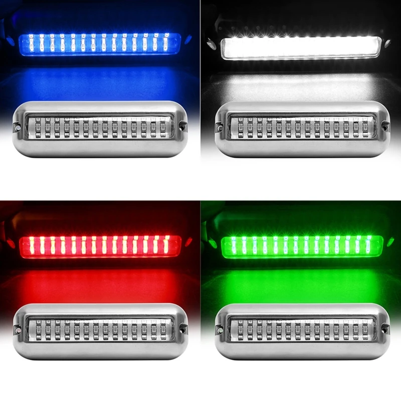 

Boat Navigation Light 50/80W 27/42 LED Underwater Pontoon Marine Boat Transom Light IP68 Waterproof LED Ship Beam Light