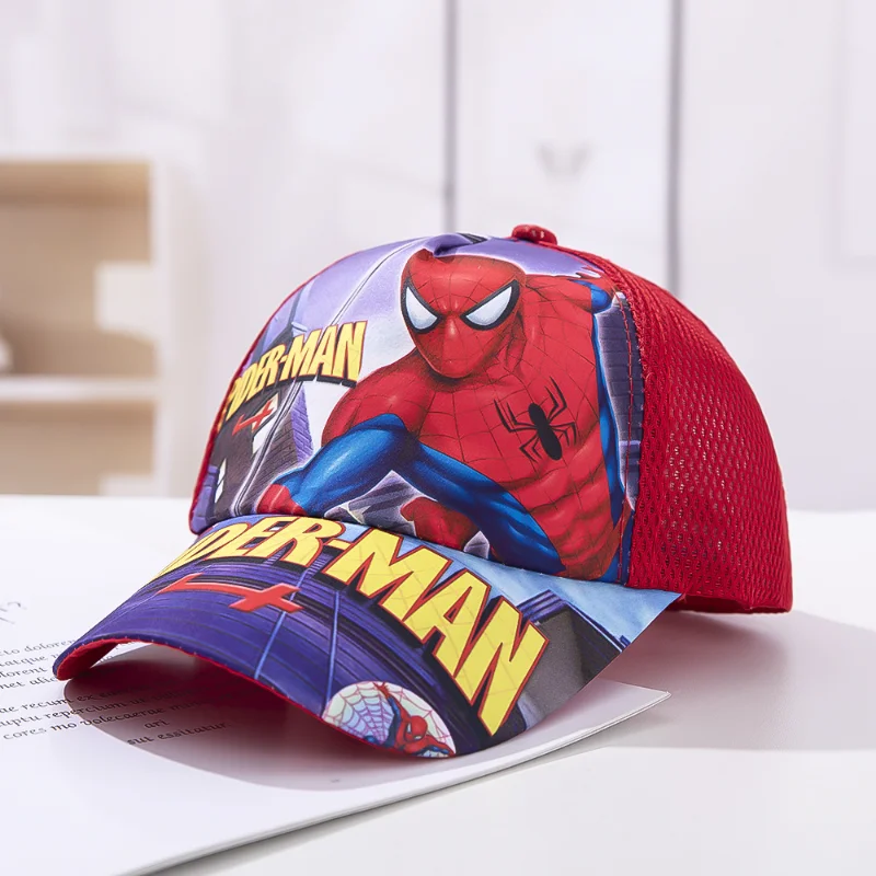 Disney Anime Spiderman Kids Baseball Caps For Boys Girls Children Hip Hop Sun Hat Mickey Mouse Fashion Outdoor Toddler Baby Hats