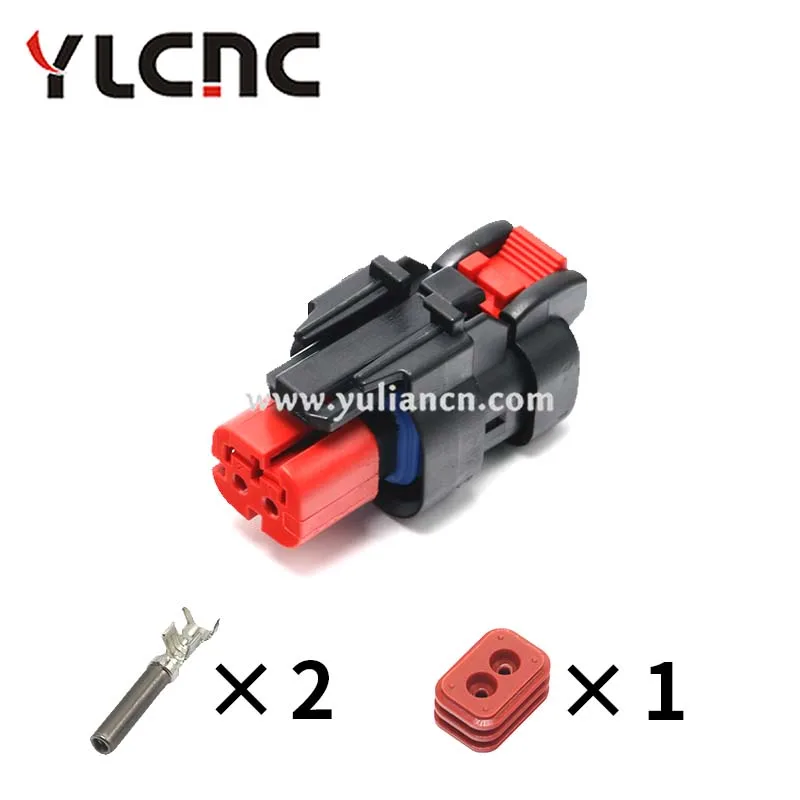 YLCNC factory direct sales 1Set 2Pin Auto Camshaft Solenoid Valve Connector For CAT Excavator Carter 776427-1 776427-2 776522-3