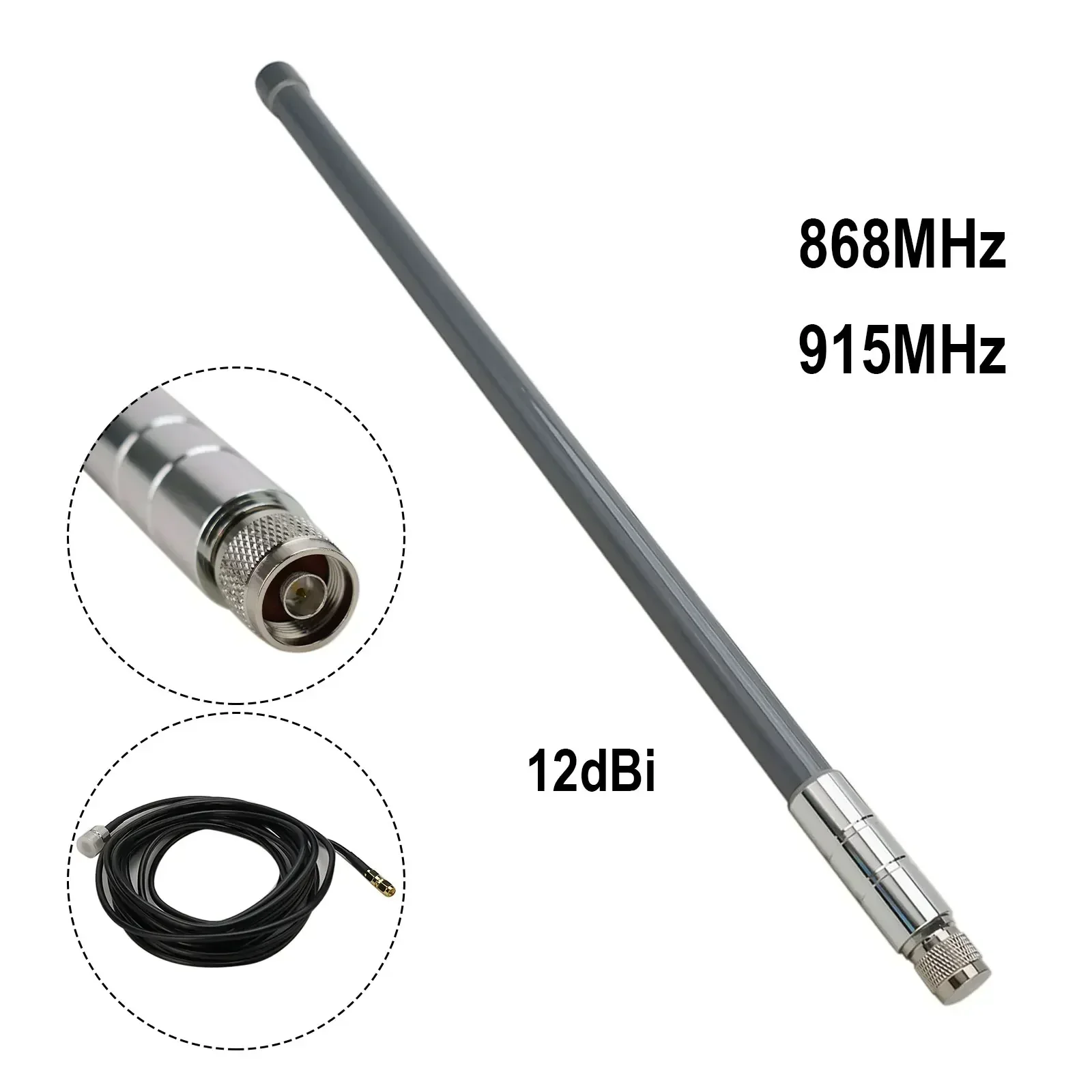 Imagem -05 - Antena Externa 12dbi 868-915mhz Optimizada Sintonizada para Antena Aérea de Fibra de Vidro de Hélio Lte Recepção Externa de Longa Distância