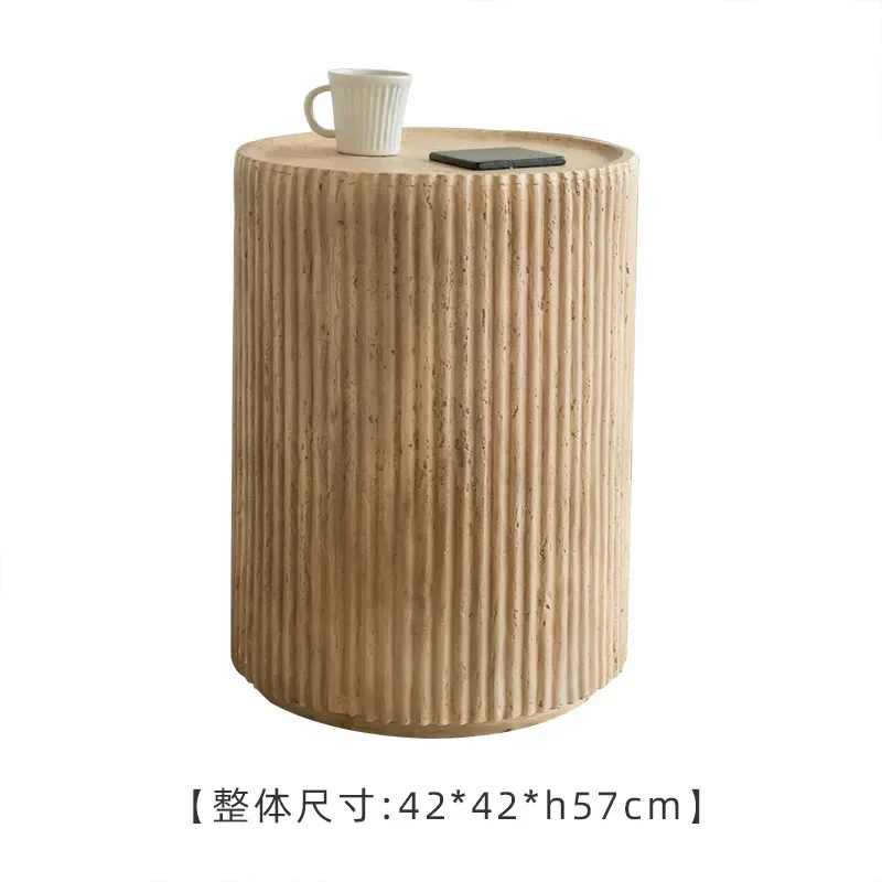 

Retro Round Corner Table Creativity Simple Decorative Item Corner Table Retro Living Room Furniture Mein Ecktisch YS40CC