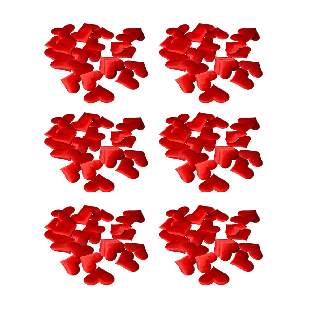 

300Pcs Heart Petals Wedding Hearts Decor Love Design Romantic Table Bed Carpet Decoration Valentine Proposal Prom Date