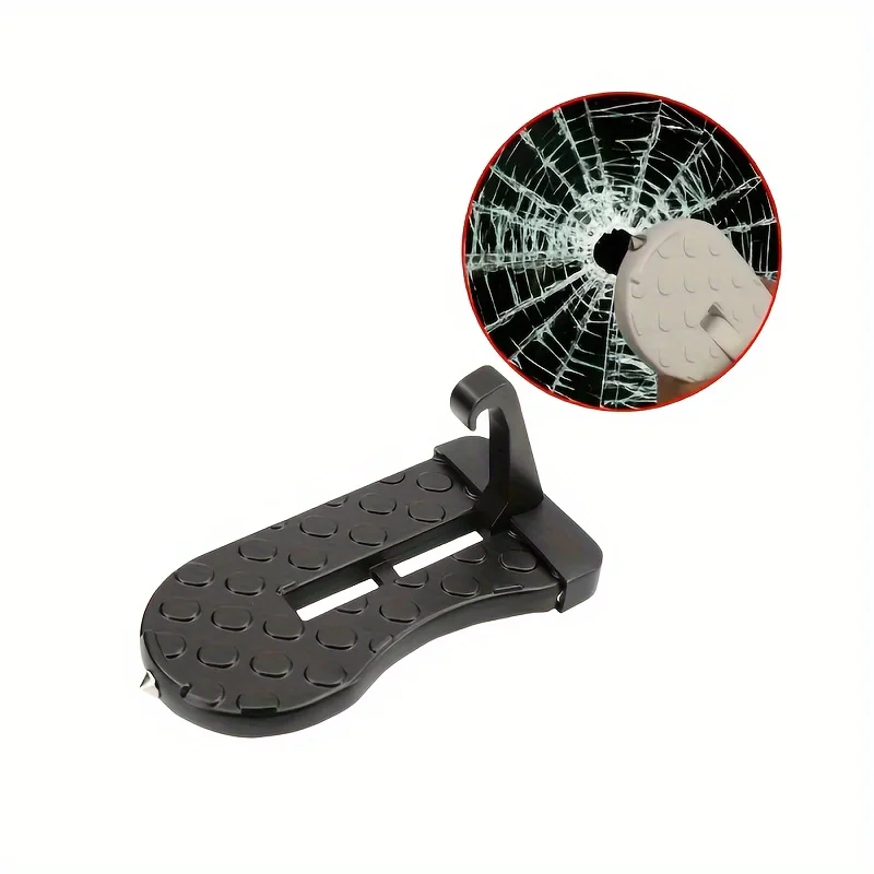 Multi-Functional Foldable Door Step Hook with Safty Hammer
