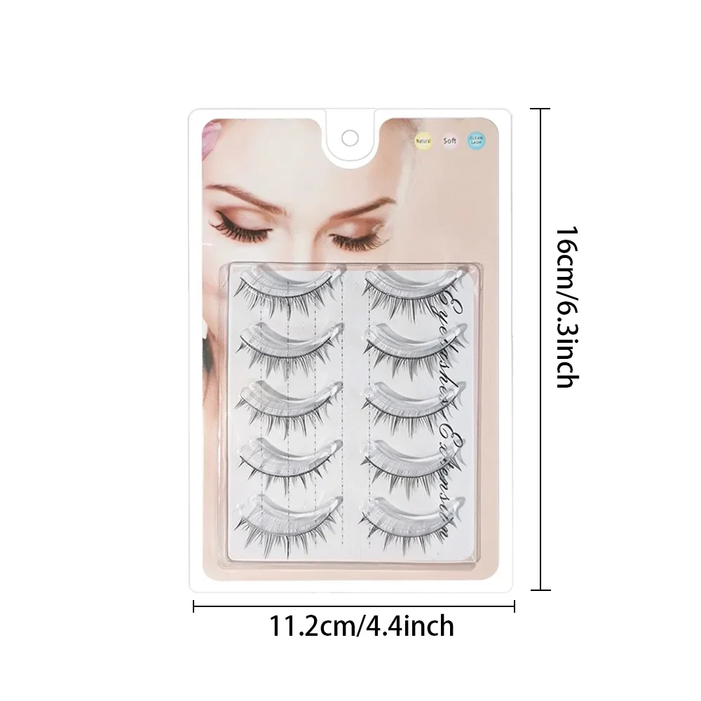 3D DIY セグメントつけまつげ – 接着剤不要、簡単に装着でき、再利用可能、ナチュラルな韓国風、目を大きく見せる、敏感肌にも安全
