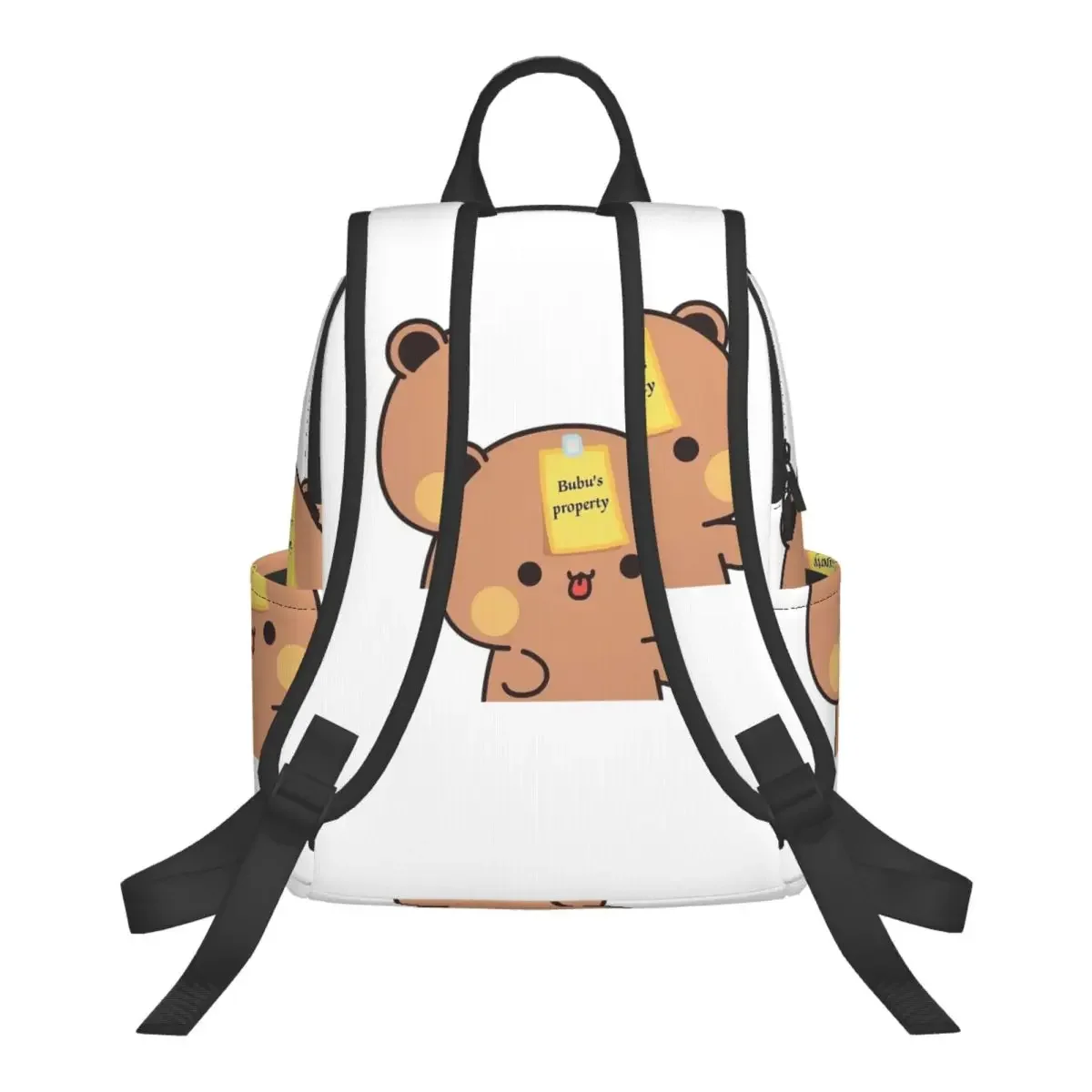 Bubu Dudu Panda And Brownie Bear Couple Student Backpack School Bag Hiking Travel Daypack for Men Women Bookbag Shoulder Bags