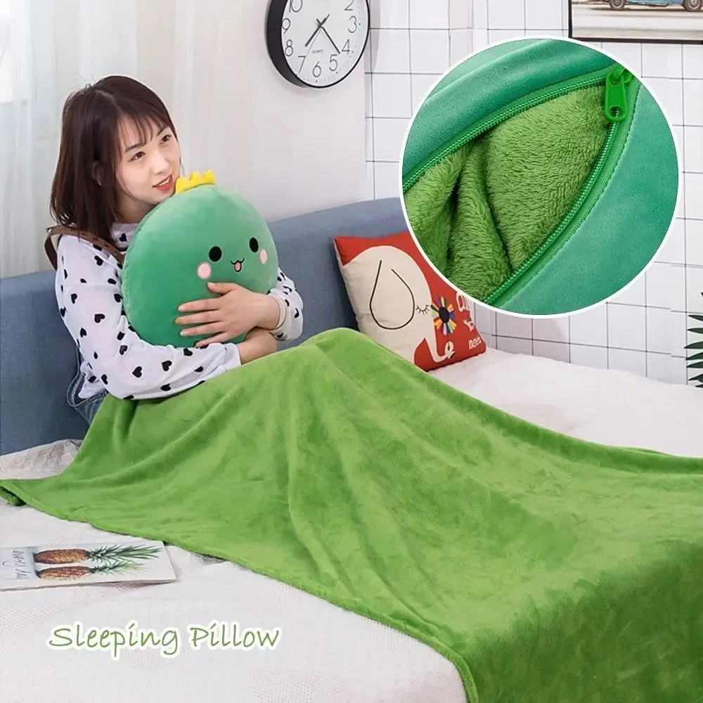 

Nap Blanket & Sleeping Pillow Plush Animal Toy Dinosaur Rabbit Stuffed Handwarm Doll Pig Bear Sleeping Cushion Afternoon Nap