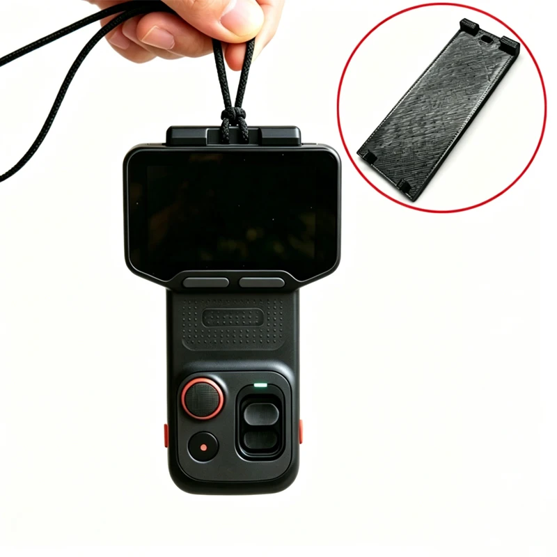 1 pièce pour adaptateur Insta360 Luna Ultra, plaque arrière avec trou pour cordon, plaque de remplacement imprimée en 3D compatible avec cordon de cou, pièces modifiées