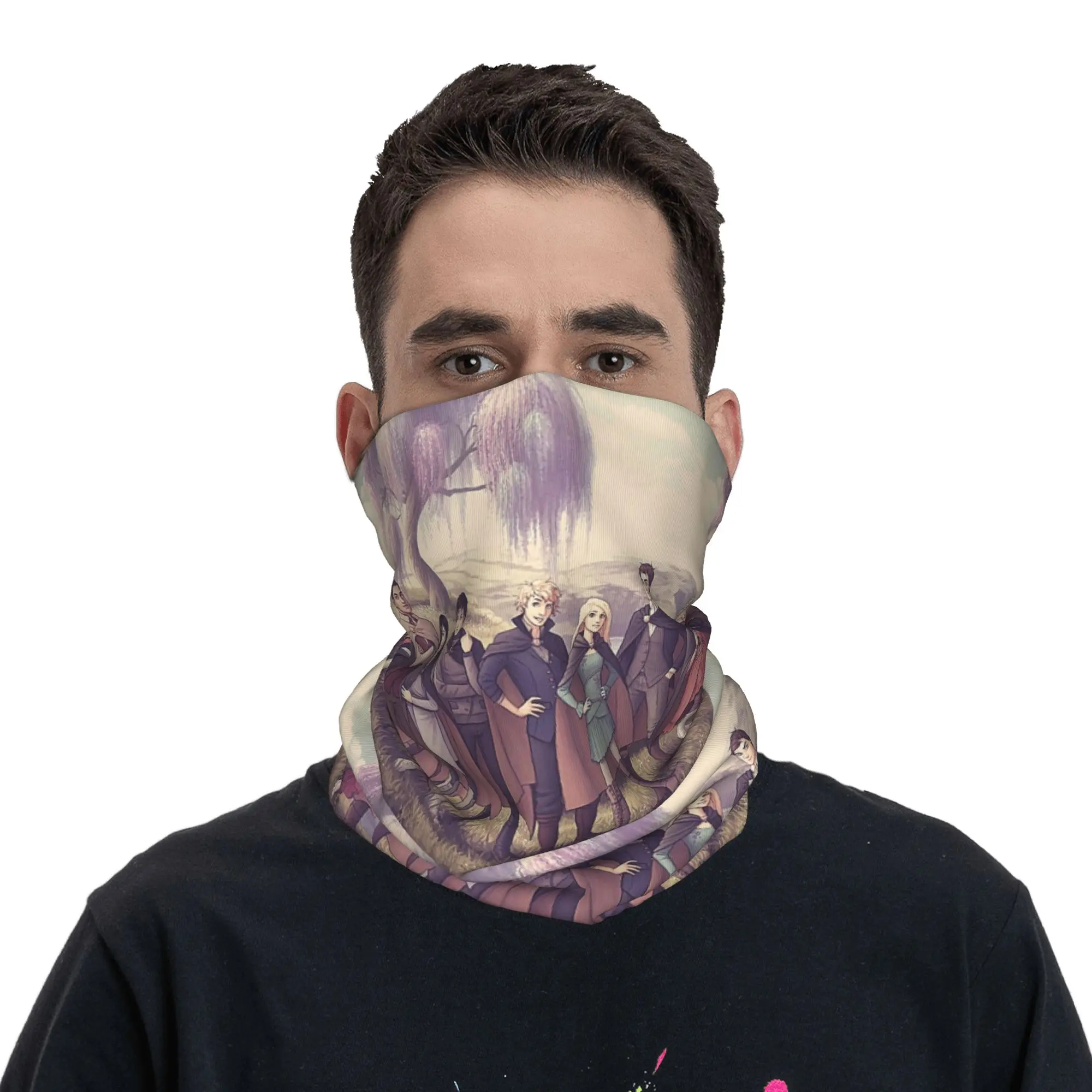 Keeper Of The Lost Cities Character Bandana Neck Cover Printed Wrap Scarf Warm Face Mask Riding Unisex Adult Winter