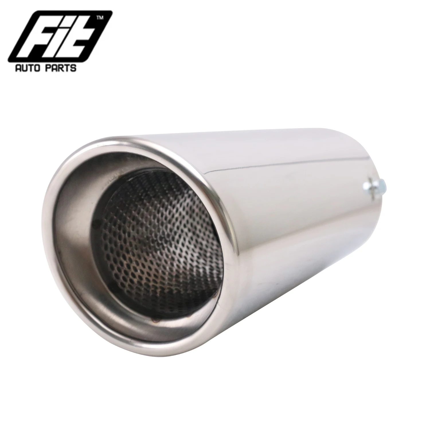

Top Quality 304 Stainless Steel Silver Muffler Tip Universal Exhaust Tip 102mm Exhaust Pipe Nozzle