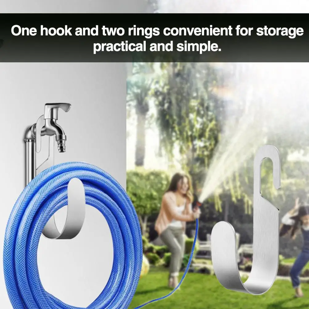 

Water Hose Holder Water Hose Hanger Sturdy Wall Mount Hose Holder Corrosion Resistant Strong Load-bearing Water Pipe for Easy