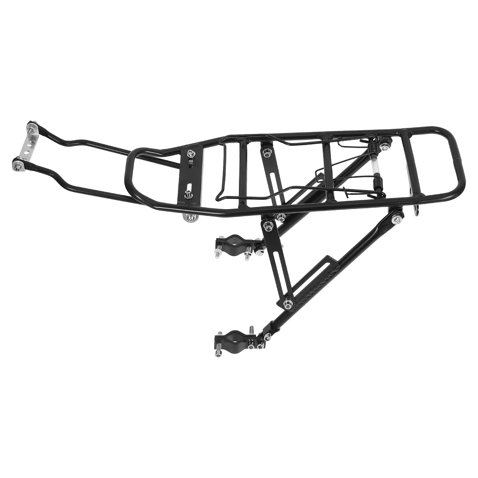 

Aluminum Alloy Rear Bike Rack Lightweight Durable Professional Carrier Foldable Accessory Multi-function Wear-resistant