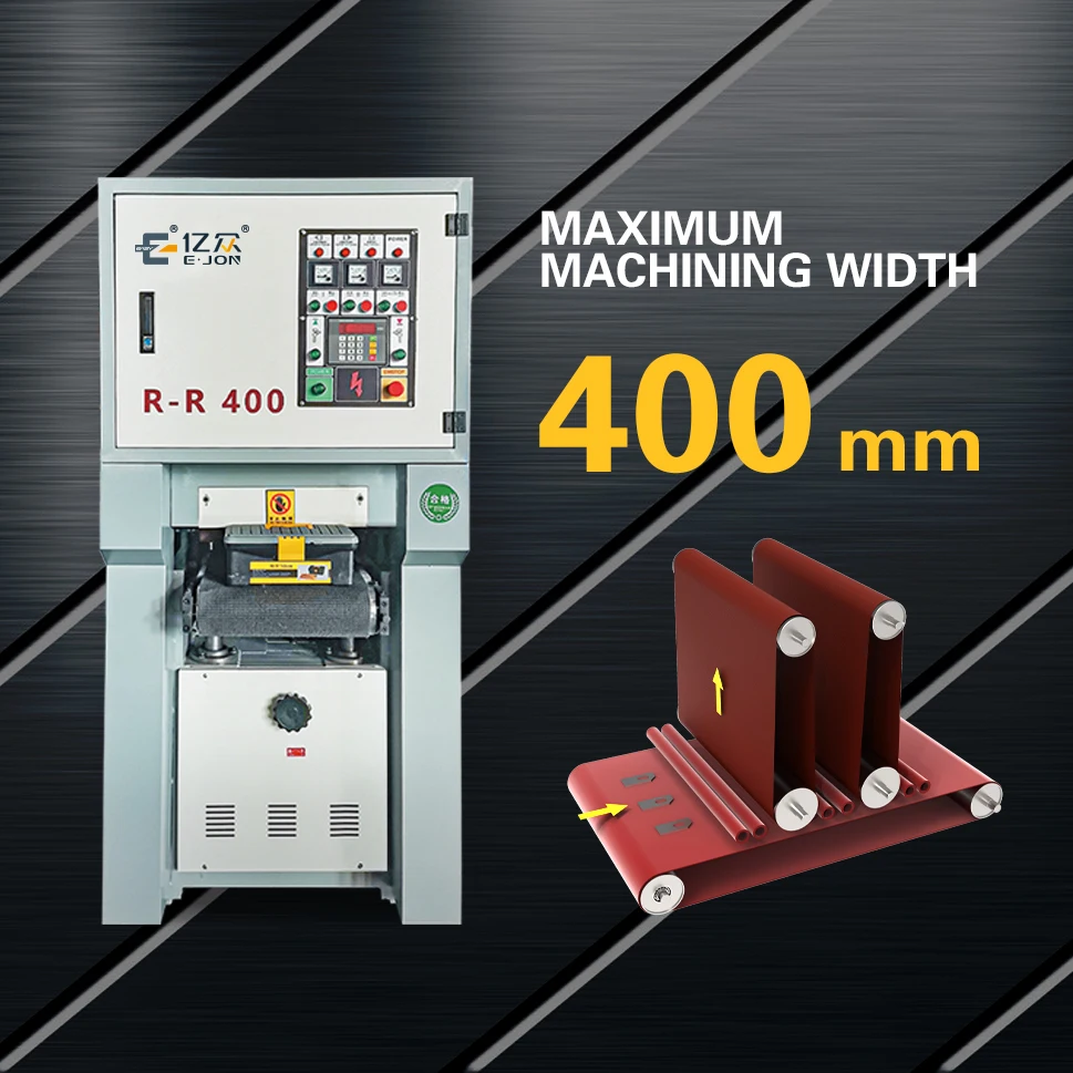 Ejon YZ400 New Arrival Sheet Metal Parts Polishing Machine Deburring Slag Removal Machine Belt Sander Machine For Metal