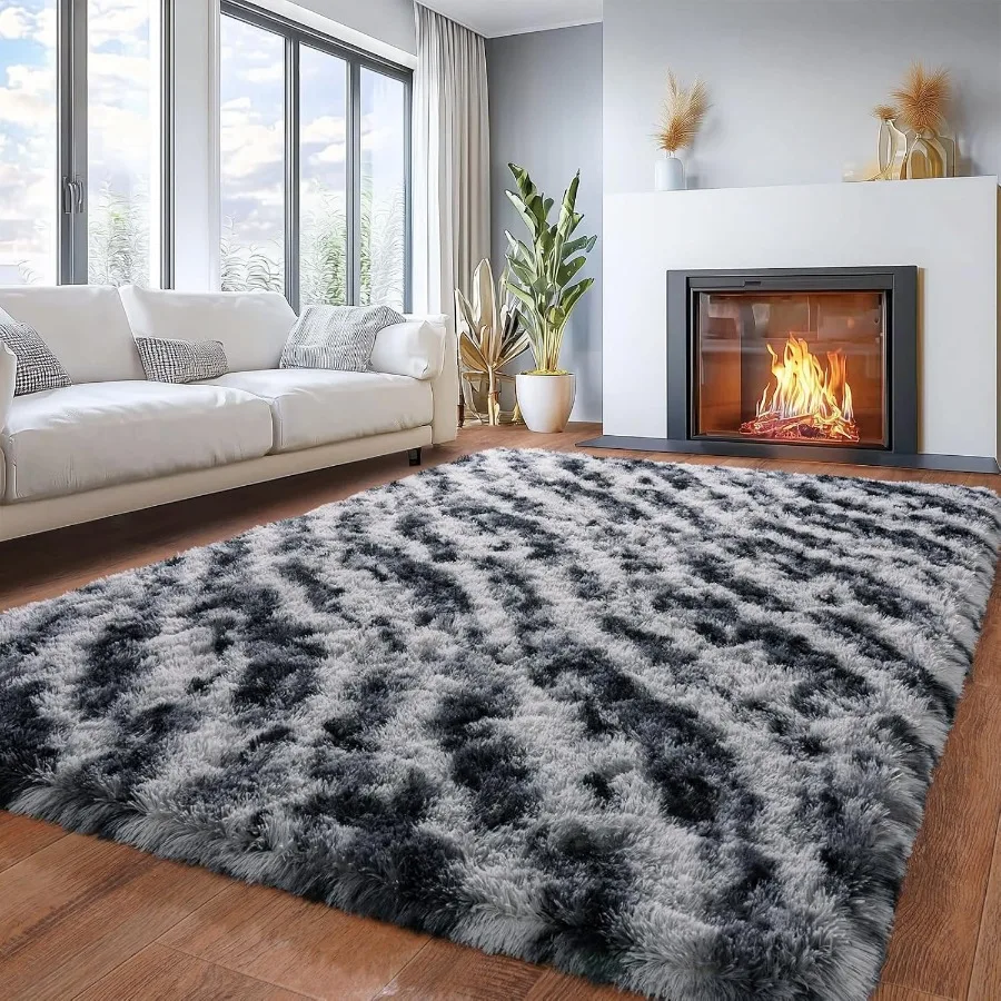 

Area Rugs for Living Room 6x9 Ultra Soft Fluffy Rug for Bedroom Modern Shaggy Carpet Fuzzy Rug for Girls Boys Room Home Indoor