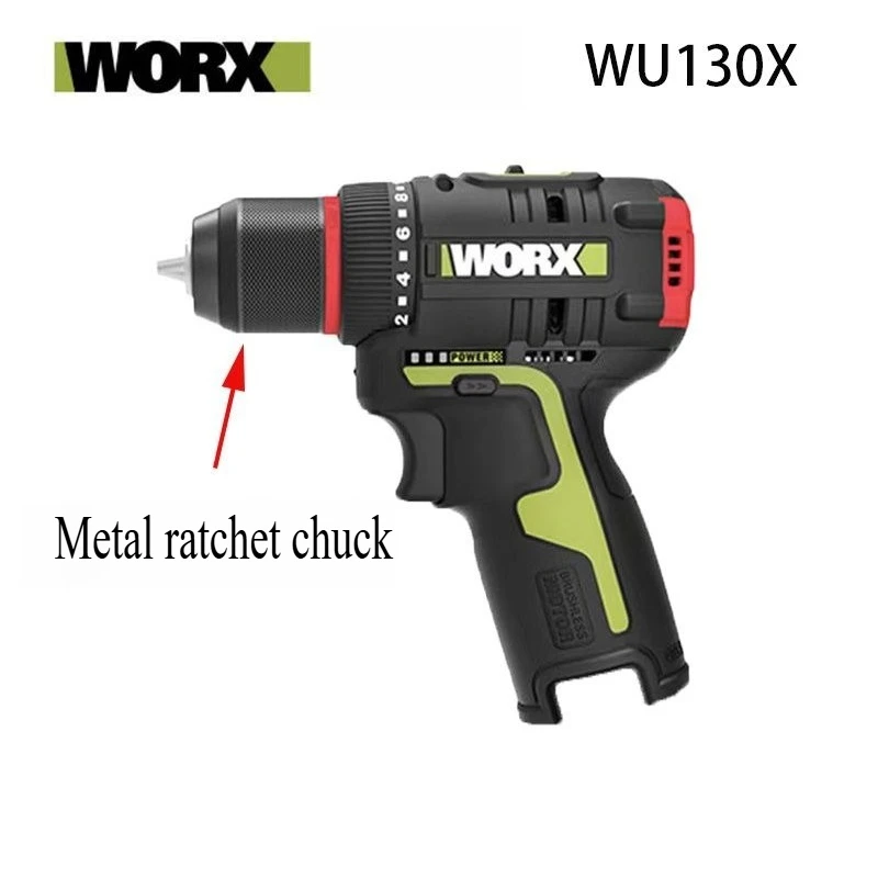 Worx Handheld Drill WU130X Brushless Lithium Drill High Power Handheld Drill Small Steel Cannon Drill Wireless Charging Drill