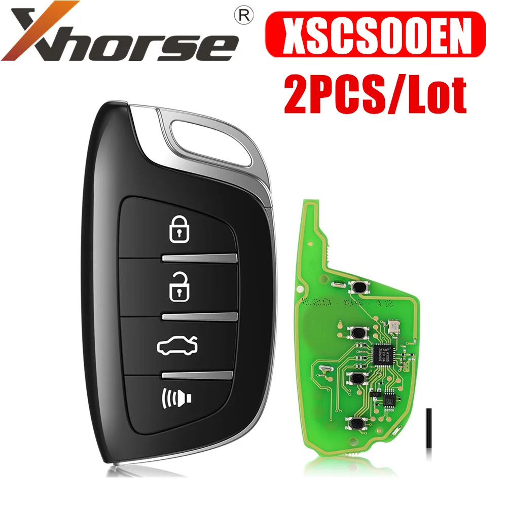 

Xhorse XSCS00EN Smart Remote Key Colorful Crystal Style 4 Buttons 2pcs/lot